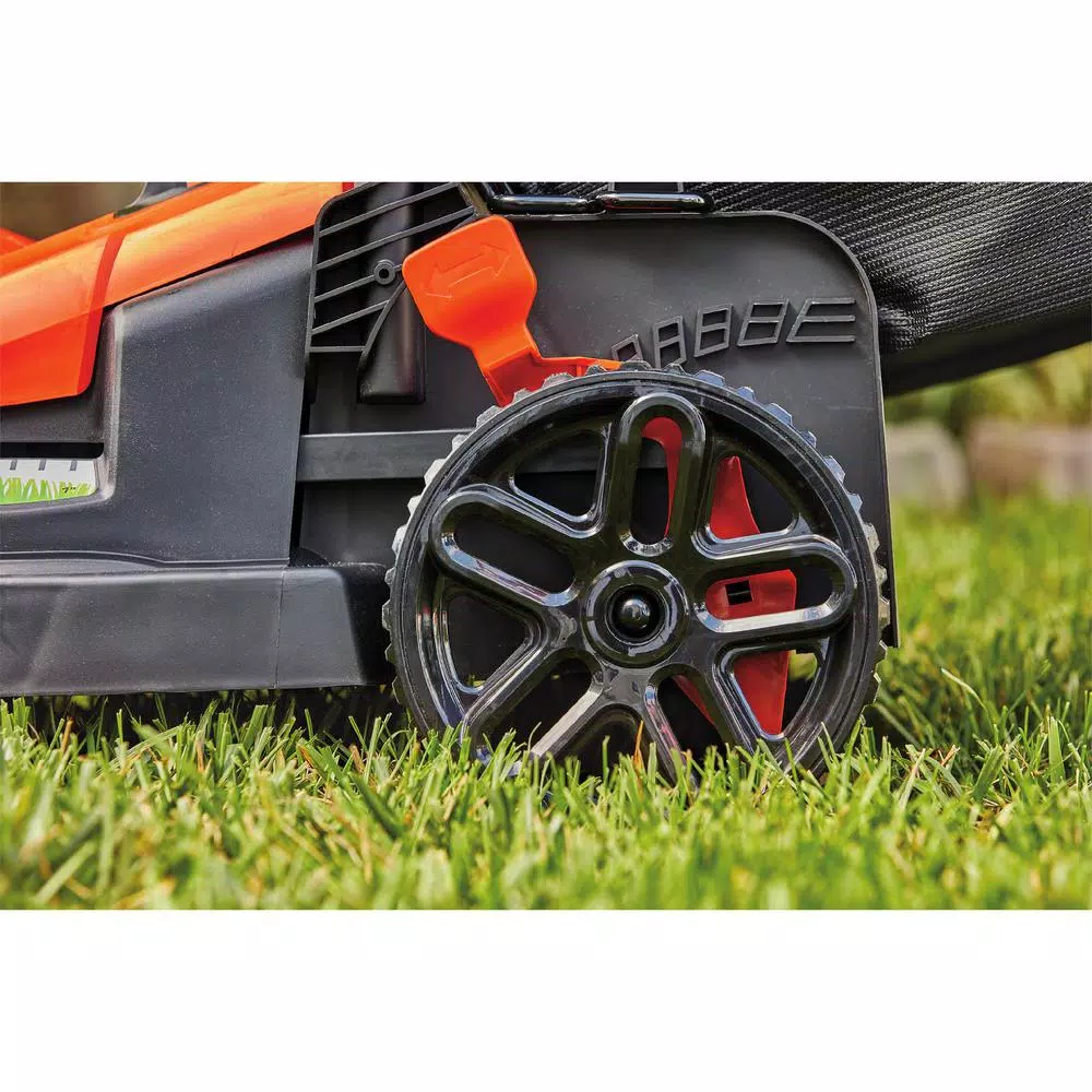 BLACK+DECKER 15 in. 10 Amp Corded Electric Walk Behind Lawn Mower with Pivot Control Handle