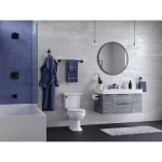 Pfister Venturi 18 in. Single Towel Bar, Matte Black Modern Metal Wall Mount thumbnail 4