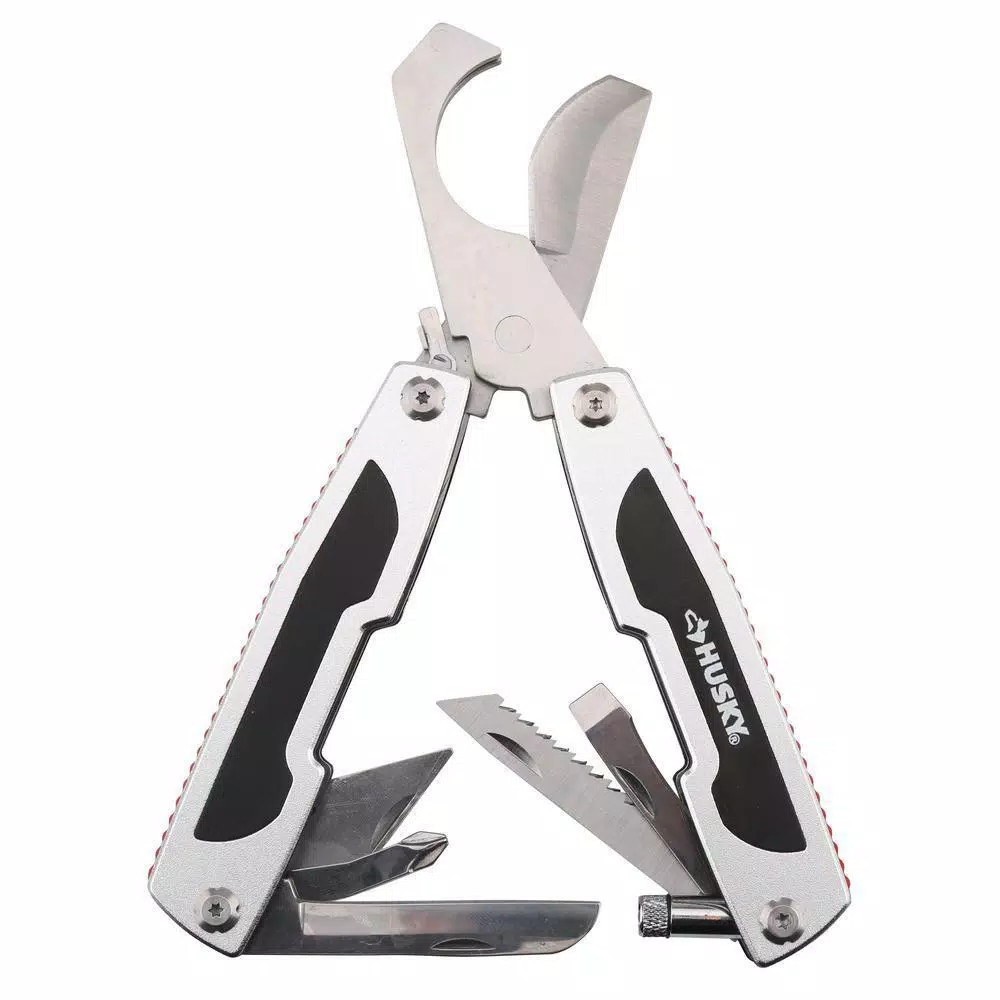 Husky 9-in-1 Plumber Multi-Tool with Built-in Flashlight