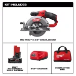 Milwaukee M12 FUEL 5-3/8 in. Brushless Cordless Circular Saw Kit with 4.0 Ah Battery and Charger thumbnail 2