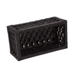 Household Essentials Black Paper Rope Wicker Utility Basket Set of 3 with Washable Cotton Liners thumbnail 4