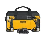 DEWALT 20V MAX Cordless Drill and Impact Driver Combo Kit with (2) 1.5 Ah Batteries, Charger & Bag thumbnail 1