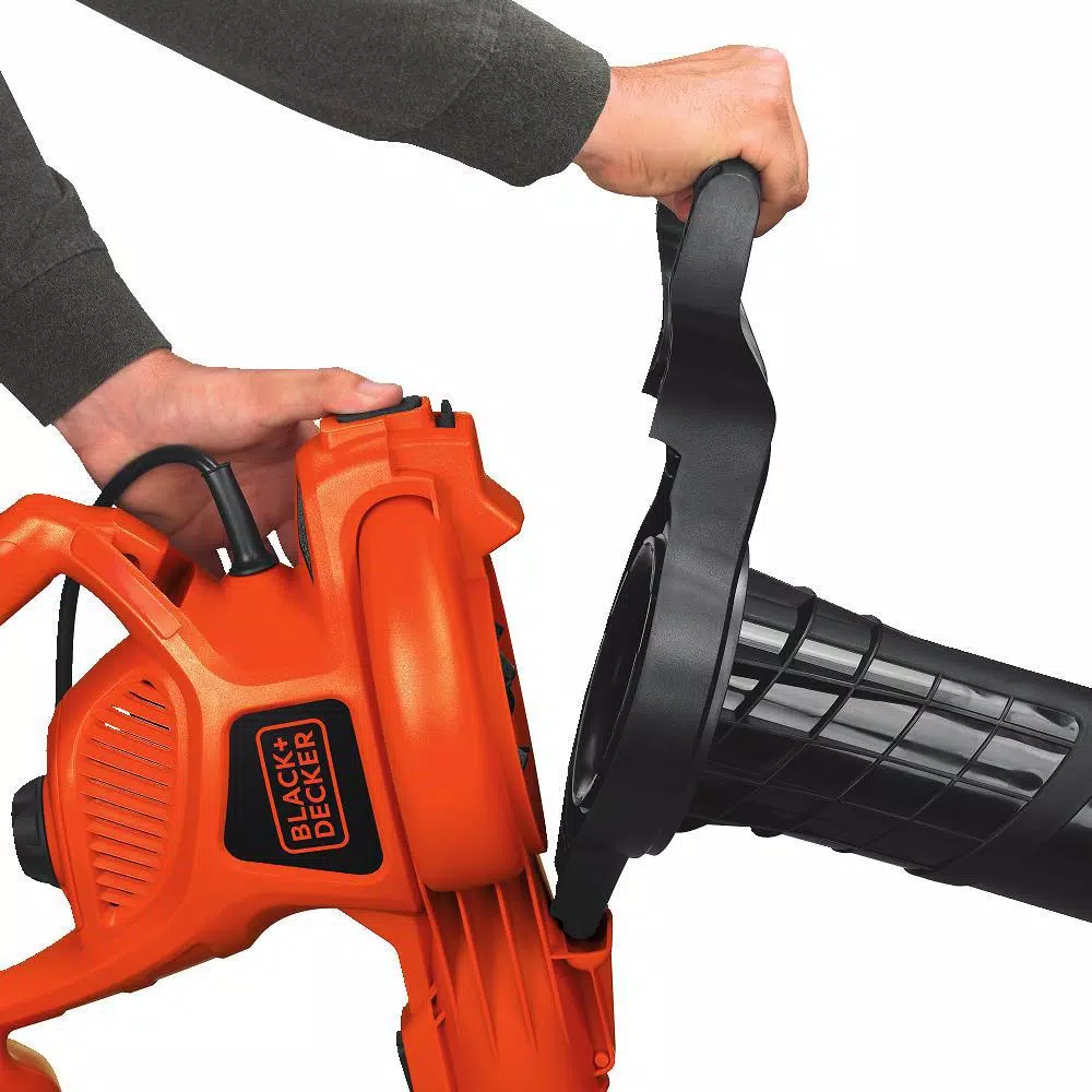 BLACK+DECKER 12-Amp Corded Electric 3-in-1 Handheld Leaf Blower, Vacuum, and Mulcher, 230 MPH, 385 CFM