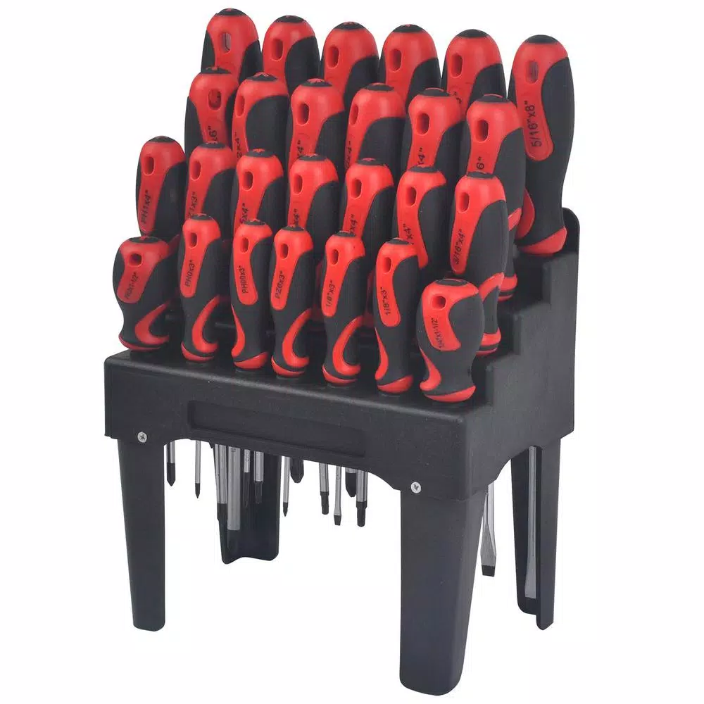 KING 26-Piece Screwdriver Set with Organizing Stand and Magnetic Tips