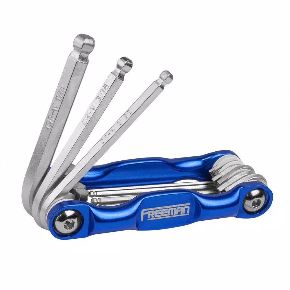 Freeman 3-Piece Folding Hex and Torx Key Set - Metric, SAE, and Torx