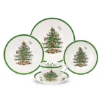 Spode Christmas Tree 5-Piece Ceramic Dinnerware Set, Service for 1 thumbnail 1