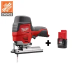 Milwaukee M12 12V Lithium-Ion Cordless Compact Jig Saw with 2.0Ah Battery thumbnail 1