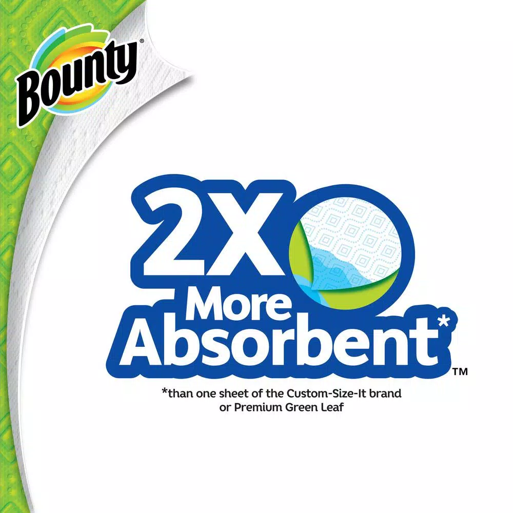 Bounty Select-A-Size White Paper Towel Rolls, 4 Double Rolls (6-Pack)
