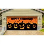 My Door Decor 7 ft. x 16 ft. Jack-O-Lantern Halloween Garage Door Banner Mural thumbnail 2