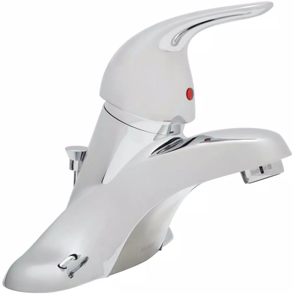 Moen Adler 4 in. Centerset Single-Handle Bathroom Faucet, Chrome (2-Pack)