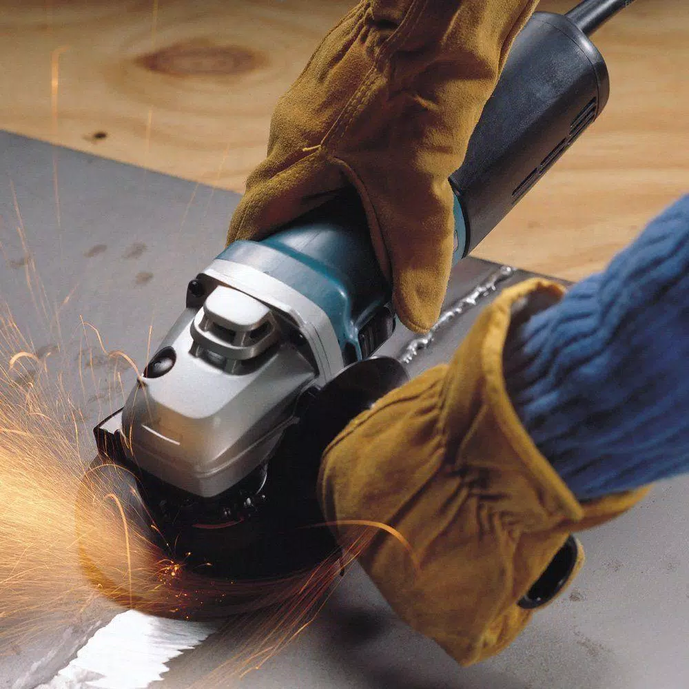 Makita 5 in. 12 Amp SJS High-Power Angle Grinder with Variable Speed