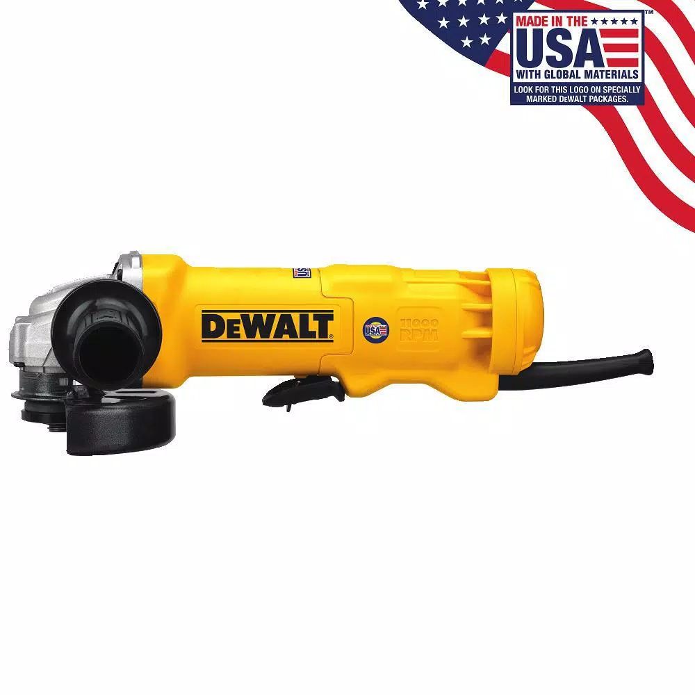 DEWALT DWE402N 4-1/2 in. Corded Small Angle Grinder, 11 Amp, 11,000 rpm