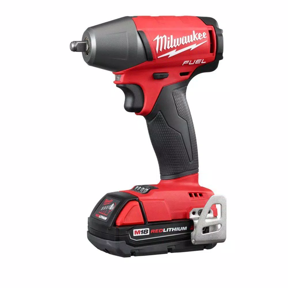 Milwaukee M18 FUEL 3/8 in. Compact Impact Wrench Kit w/ (2) 2.0 Ah Batteries & Charger