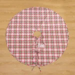 Country Living Angelina 48 in. Reversible Quilted Tree Skirt, Red and White Patchwork Star thumbnail 8