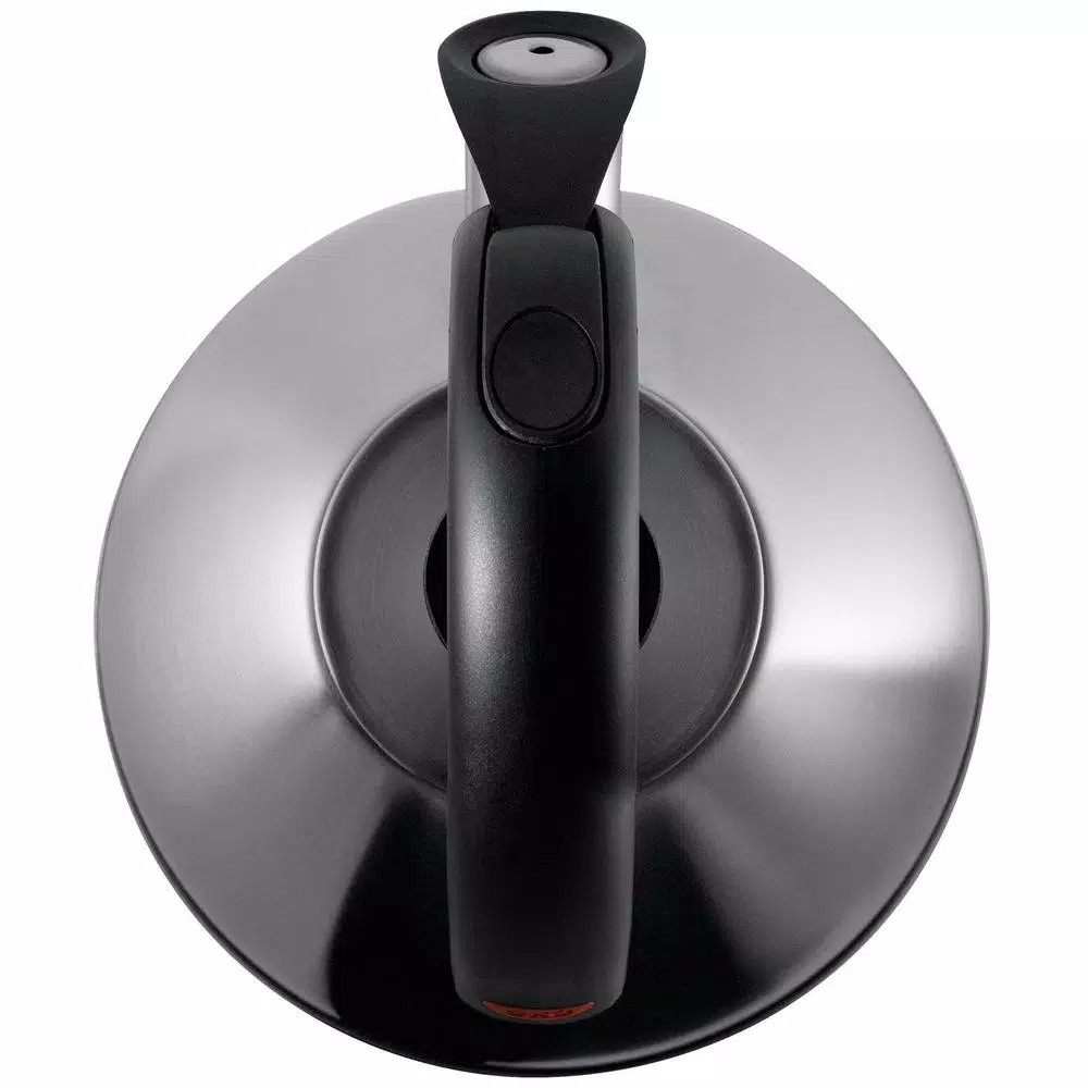 OXO Brew Good Grips Click-Click 8.4-Cup Brushed Stainless Steel Tea Kettle with Whistle