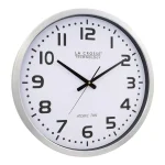 La Crosse Technology 20 in. Atomic Analog Wall Clock with Brushed Aluminum Frame thumbnail 4