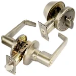 Toledo Fine Locks Segovia Single Cylinder Keyed Entry Combo Set, Antique Brass thumbnail 1