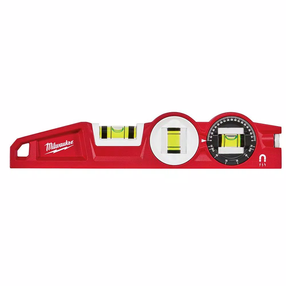 Milwaukee REDSTICK Compact Box Level Set with 10 in. 360-Degree Locking Torpedo Level