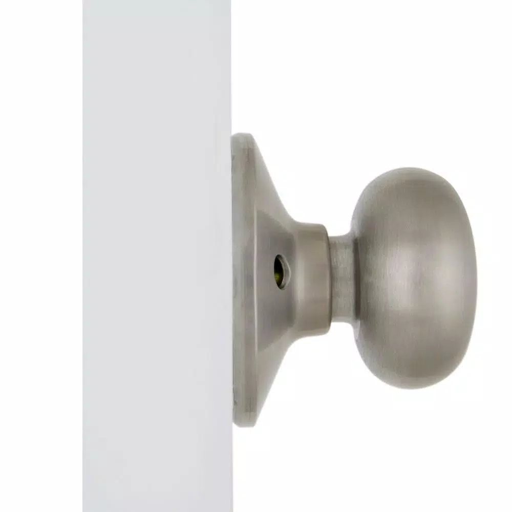 Defiant Berwick Stainless Steel Dummy Door Knob, Flat Ball Style, Interior Residential