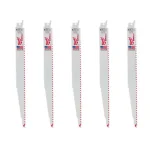 Milwaukee 12 in. 5 TPI Wood Cutting Reciprocating Saw Blades, Bi-Metal (5 Pack) thumbnail 1