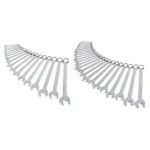 TEKTON 46-Piece Combination Wrench Set, SAE and Metric (1/4 in. - 1-1/4 in. & 6 mm - 32 mm) thumbnail 1