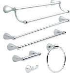 Delta Foundations 24 in. Double Towel Bar, Polished Chrome thumbnail 4