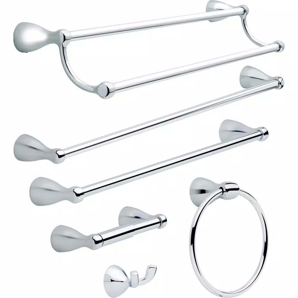 Delta Foundations 24 in. Double Towel Bar, Polished Chrome