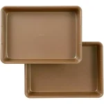 Wilton 9 x 13 in. Ceramic-Coated Non-Stick Oblong Cake Pan Set, 2-Piece thumbnail 1