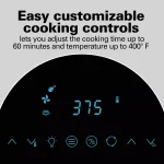 Hamilton Beach 11 Qt. Digital Air Fryer Oven with Rotisserie and Rotating Basket, Black thumbnail 5