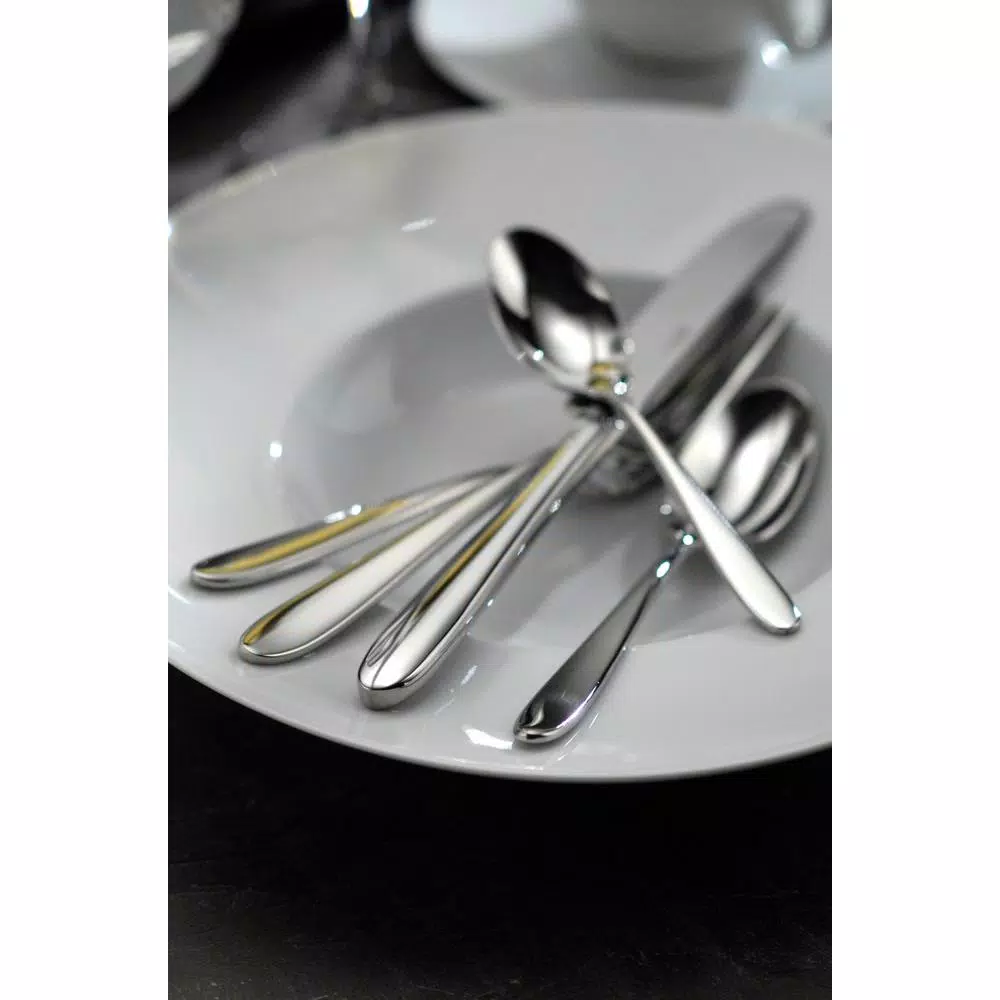 Oneida Mascagni 18/10 Stainless Steel Teaspoons, European Size (Set of 12)