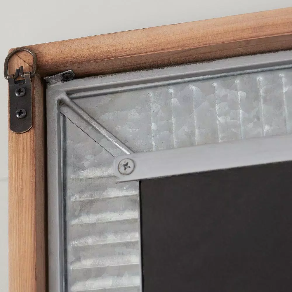 Home Decorators Collection Galvanized Antiqued Farmhouse Accent Mirror, 39 x 27 in.