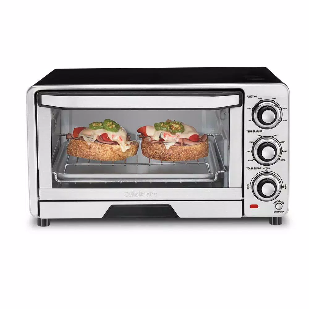 Cuisinart Custom Classic 1800W 6-Slice Stainless Steel Toaster Oven with Broil and Bake Functions