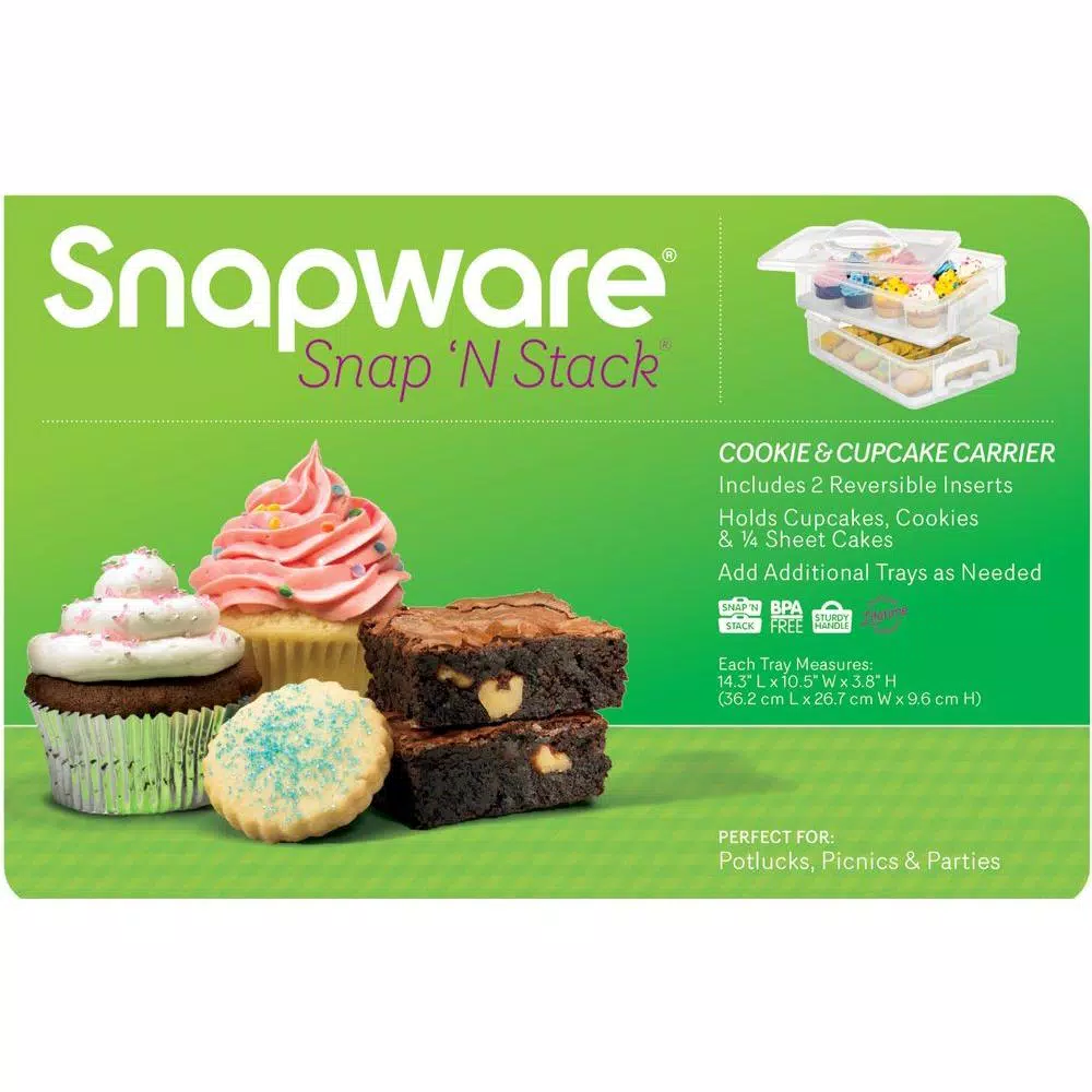 Snapware Snap N Stack 2-Layer Cupcake and Dessert Carrier