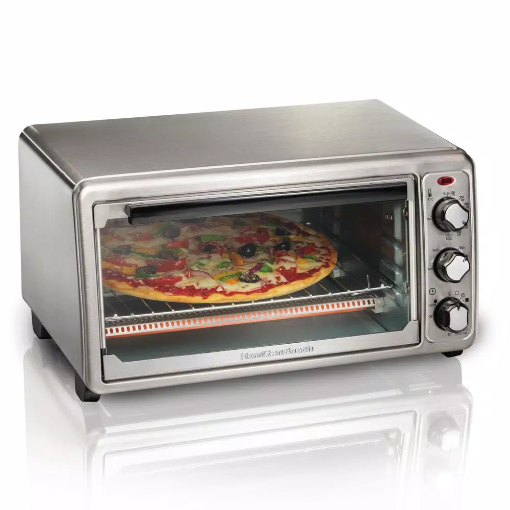 Hamilton Beach 1440-Watt 6-Slice Stainless Steel Countertop Toaster Oven
