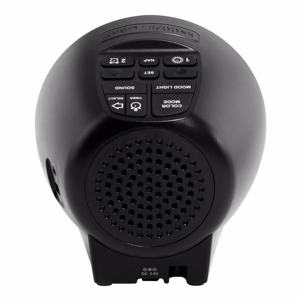 La Crosse Technology Color Mood Light Alarm Clock with Nature Sounds and USB Charging Port
