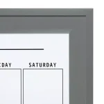 DesignOvation Bosc Monthly Dry Erase Magnetic Calendar Wall Organizer with Frame thumbnail 3