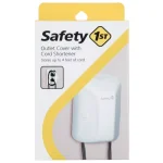 Safety 1st Outlet Cover with Built-in Cord Shortener, White thumbnail 1