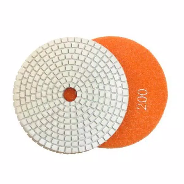 Toolocity JHX 5 in. Dry/Wet Diamond Polishing Pad Set with Semi-Rigid Back Holder for Concrete and Granite