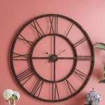 Utopia Alley Rivet Roman 45 in. Distressed Bronze Oversize Industrial Wall Clock thumbnail 3