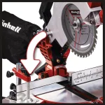 Einhell PXC 18V Cordless 8.5 in. Compound Single-Bevel Miter Saw Kit with 3.0 Ah Battery and Fast Charger thumbnail 4