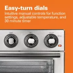 Hamilton Beach 1800W Air Fry Countertop Oven, 6-Function Stainless Steel Oven thumbnail 5