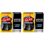 Glad ForceFlexPlus 30 Gallon Black Drawstring Large Outdoor Trash Bags, 50-Count (2-Pack) thumbnail 1