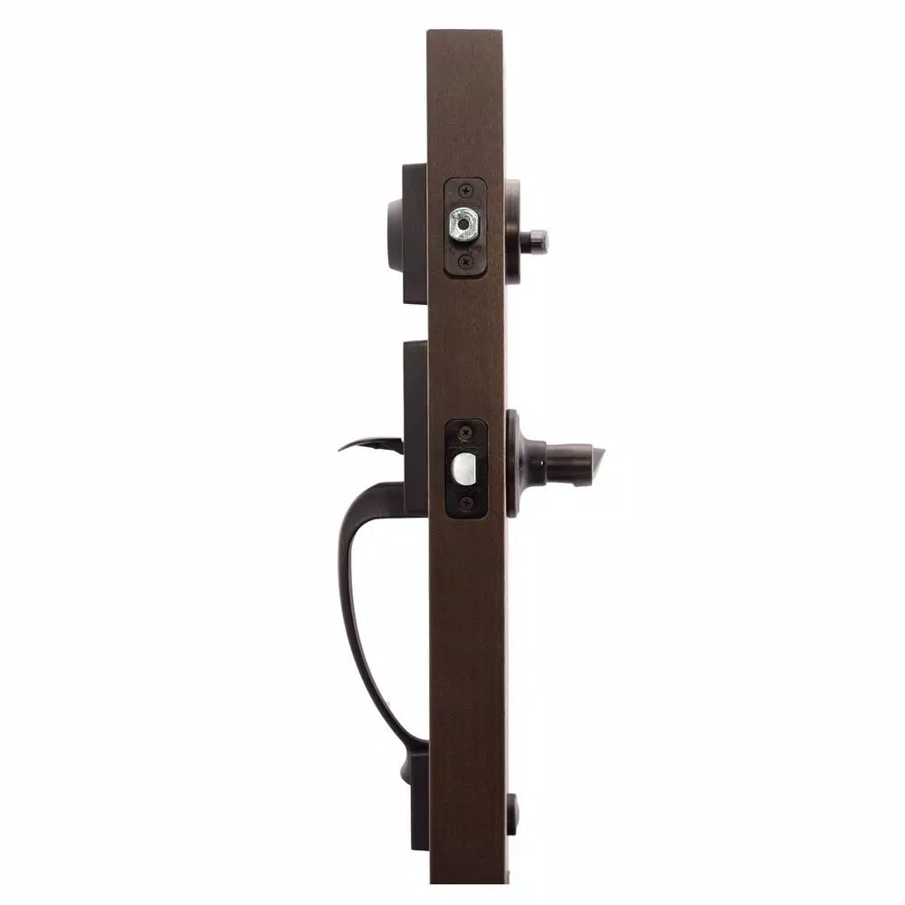Copper Creek Colonial Handleset with Waverlie Lever Trim, Tuscan Bronze