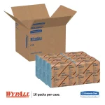 WYPAll L10 Windshield Wipers, 2-Ply Blue Disposable Wipes, 140/Pack, 16 Packs Per Carton thumbnail 2