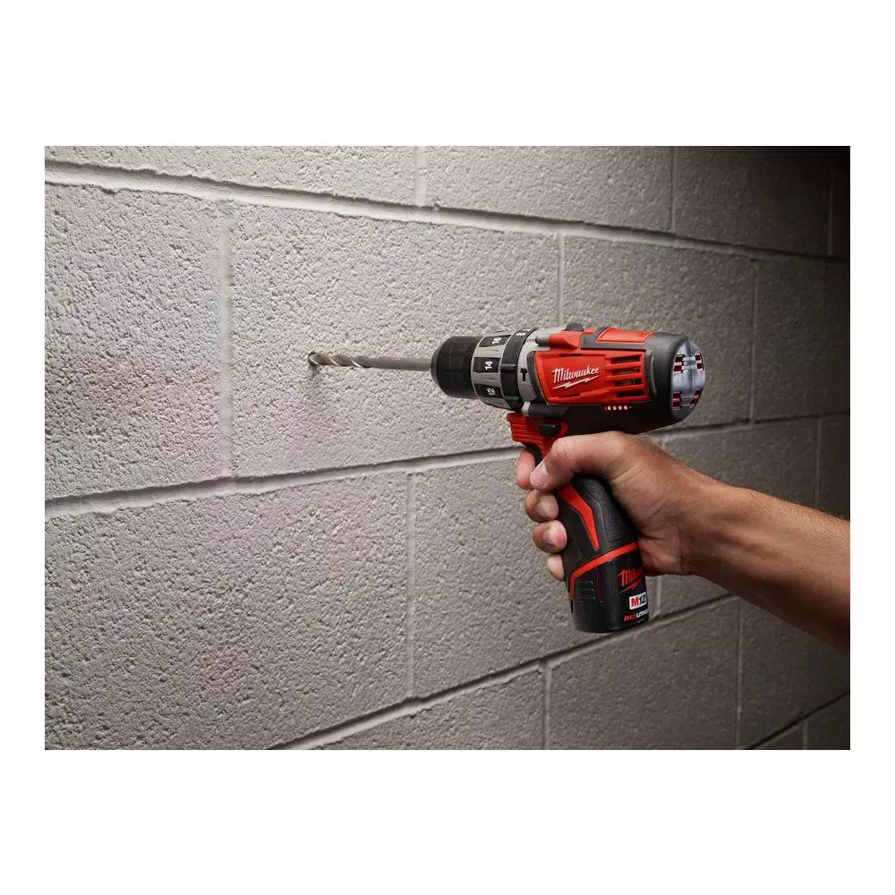 Milwaukee M12 12V Lithium-Ion Cordless Hammer Drill and Impact Driver 2-Tool Combo Kit