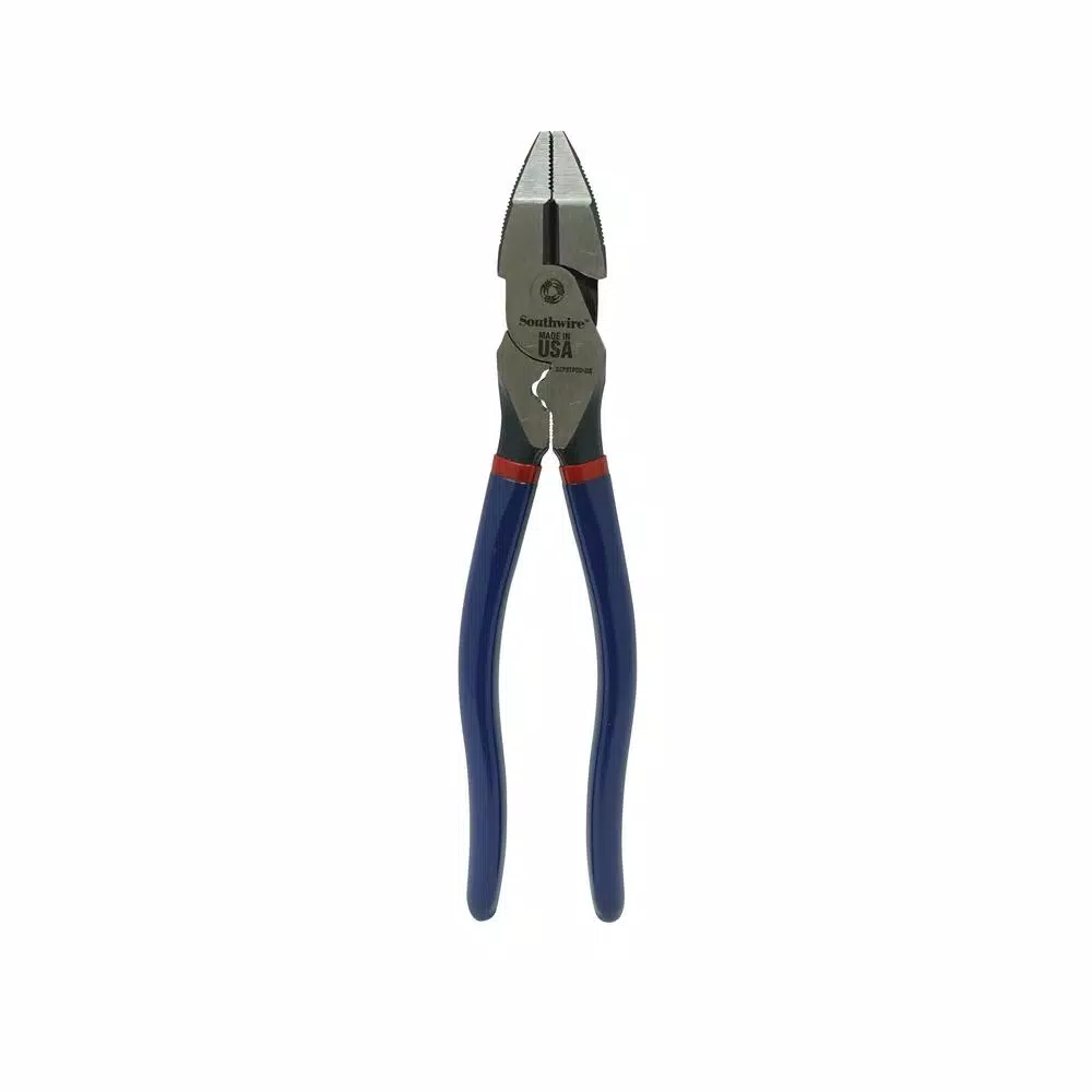Southwire 9 in. High-Leverage Side Cutting Pliers with American Forged Steel