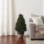 Pure Garden 37 in. Artificial Cypress Tower Style Topiary with Pot thumbnail 5