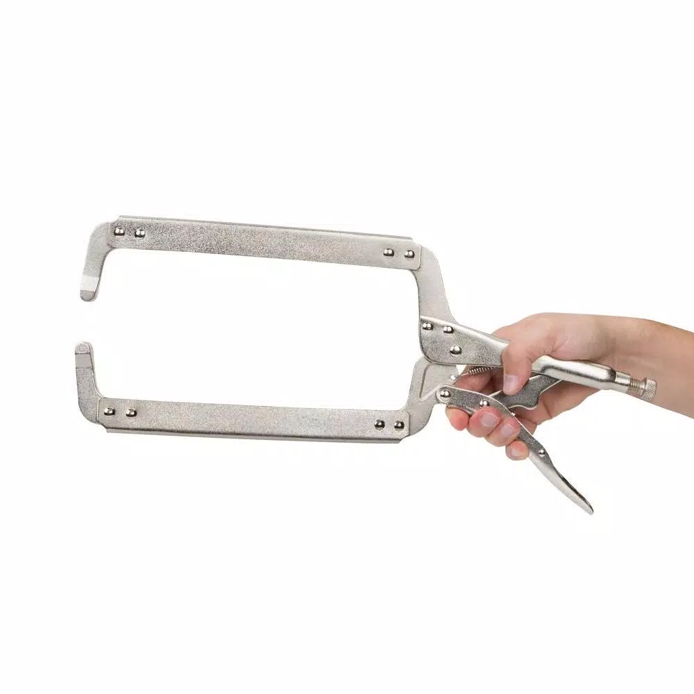 TEKTON 18 in. Locking C-Clamp with Chrome Plated Finish