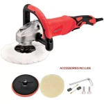 Boyel Living 12 Amp 7 in. Corded Variable Speed Polishing Buffer and Disc Sander with 6 Speed Settings thumbnail 1