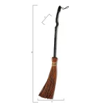 Worth Imports 35 in. Witch Broom Halloween Prop Set of 2 - Sparkly Orange Bristles thumbnail 2